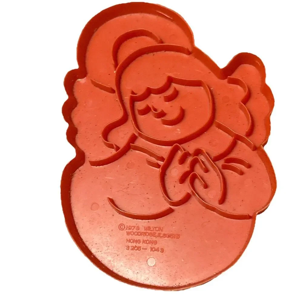 Vintage (1978) Plastic Wilton Cookie Cutter Set of 3 Christmas Holiday Hong Kong